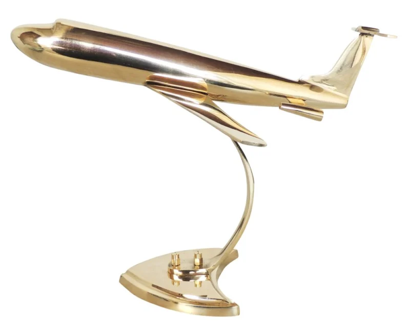 Brass Home Aeroplane J3, 8 inch