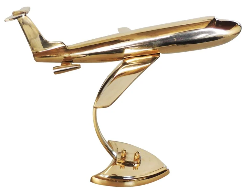 Brass Home Aeroplane J3, 8 inch
