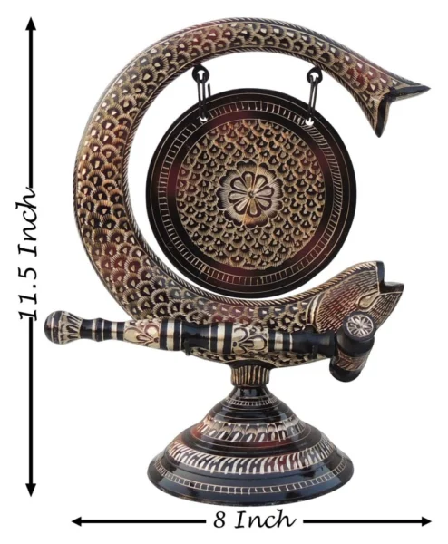 Brass Home Fish Mix, 11.5 inch, design AN172-D, brass, Vedikcraft Moradabad