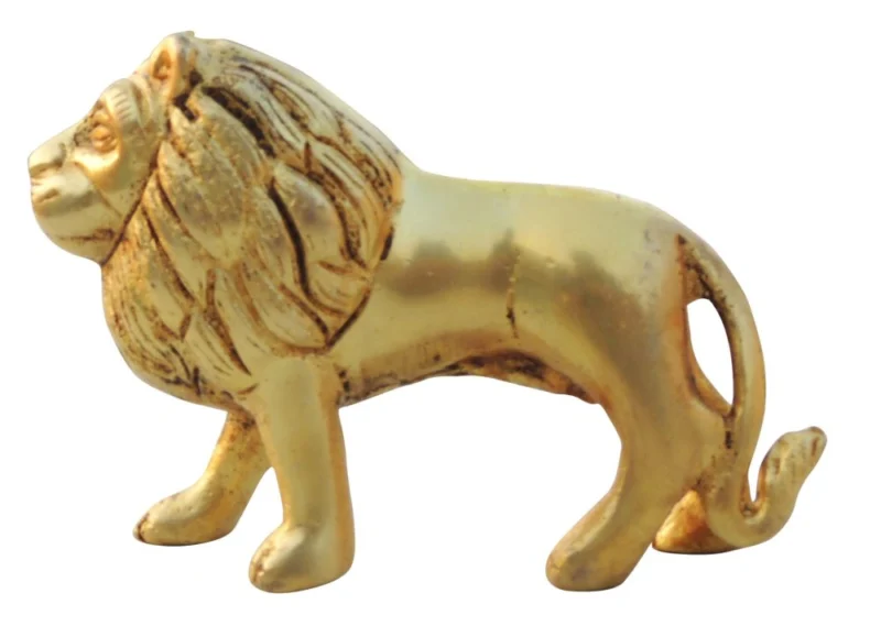 Brass Lion Showpiece, 3 inch – for Table Décor
