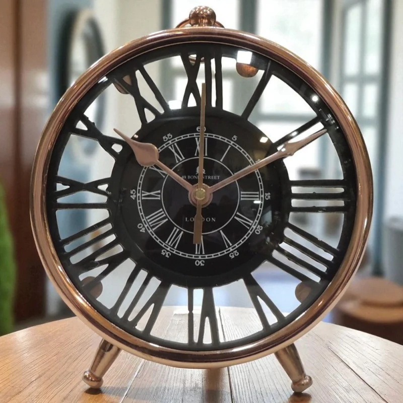 Brass Home Table Clock, 7 inch