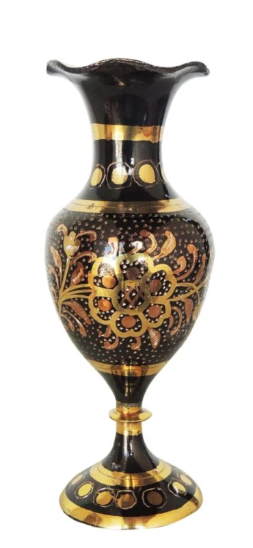 Brass Flower Pot for Home and Garden, 7.5 inch, design F562-B