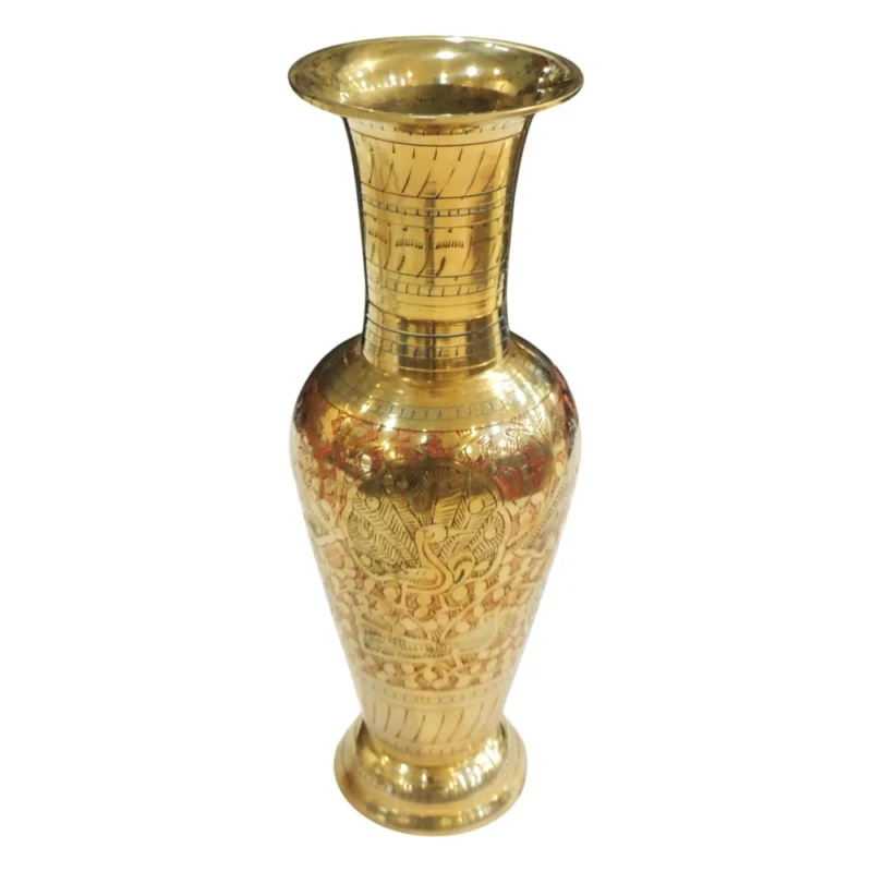 Brass Flower Pot for Home and Garden, 10 inch, 530 g