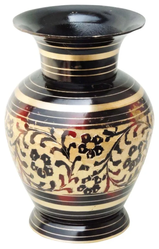 Brass Flower Pot for Home and Garden, 5.5 inch, design F328-A