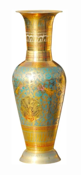 Brass Flower Pot for Home and Garden, 10 inch, brass, Vedikcraft Moradabad