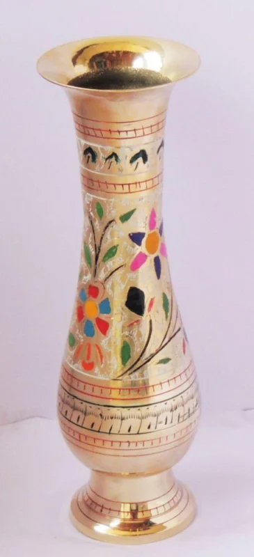 Brass Flower Pot for Home and Garden, 11 inch, 550 g