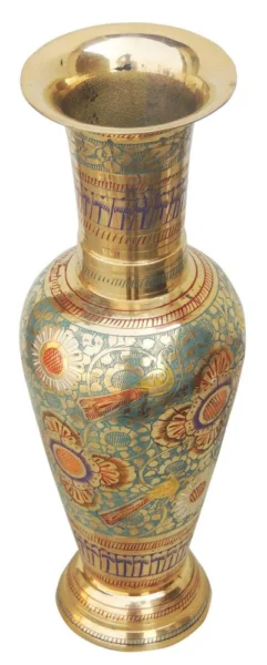 Brass Flower Pot for Home and Garden, 11.5 inch, brass, Vedikcraft Moradabad