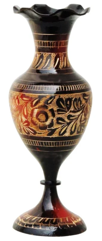 Brass Flower Pot for Home and Garden, 7.5 inch, design F281-B