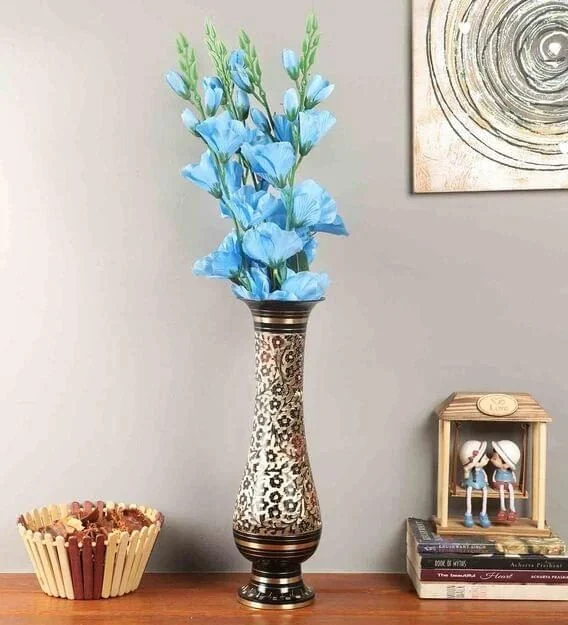 Brass Flower Pot for Home and Garden, 11 inch, 570 g