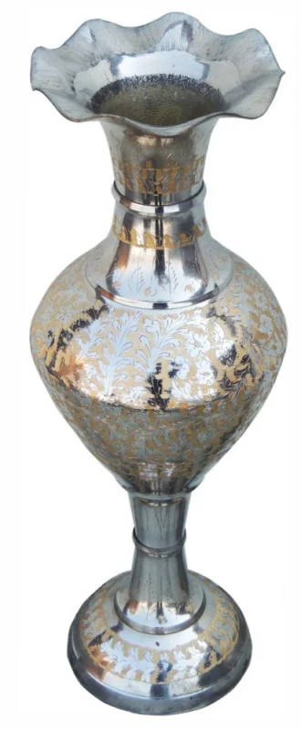 Brass Flower Pot for Home and Garden, 18 inch, 1.34 kg