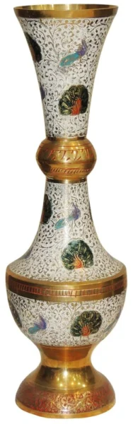 Brass Flower Pot for Home and Garden, 14 inch, brass, Vedikcraft Moradabad