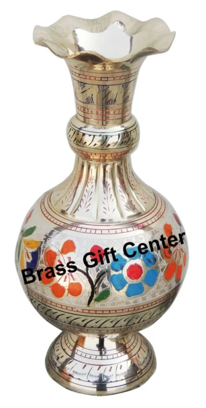 Brass Flower Pot for Home and Garden, 10.7 inch, 900 g
