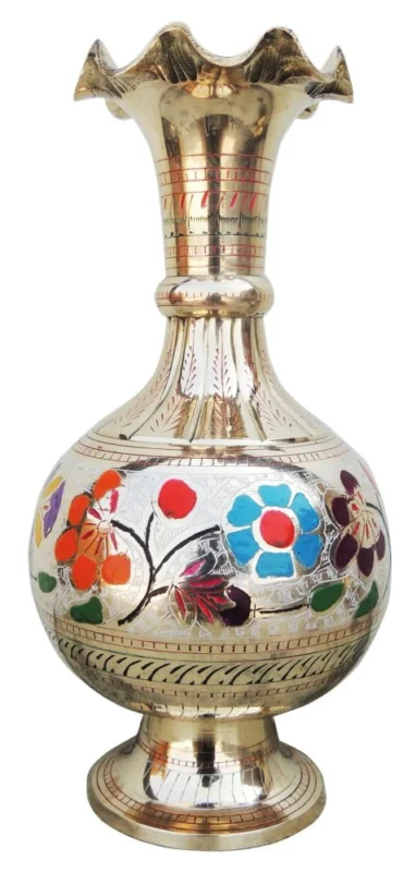 Brass Flower Pot for Home and Garden, 13 inch, 1.72 kg
