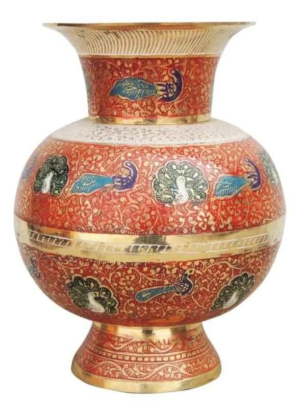 Brass Flower Pot for Home and Garden, 8.3 inch, 1.49 kg
