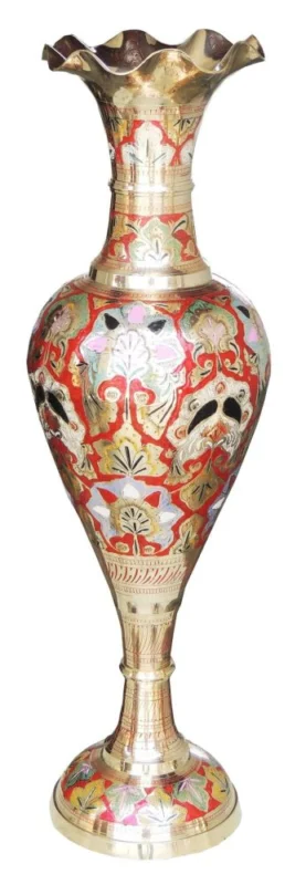 Brass Flower Pot for Home and Garden, 30.3 inch