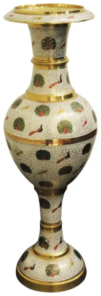 Brass Flower Pot for Home and Garden, 24 inch, brass, Vedikcraft Moradabad