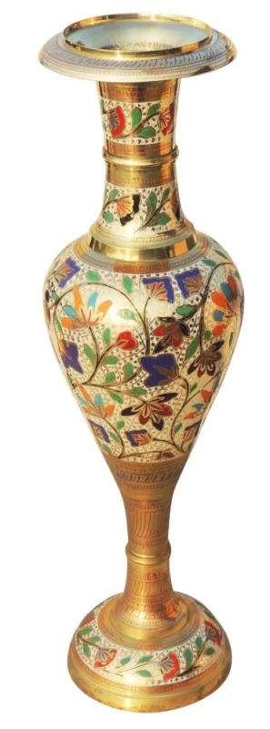 Brass Flower Pot for Home and Garden, 30.5 inch