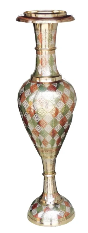 Brass Flower Pot for Home and Garden, 35.8 inch