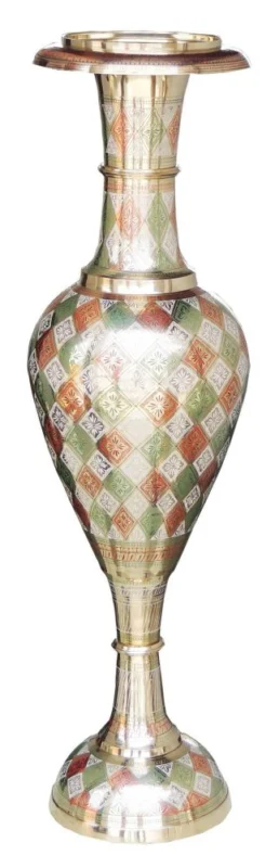 Brass Flower Pot for Home and Garden, 35.8 inch