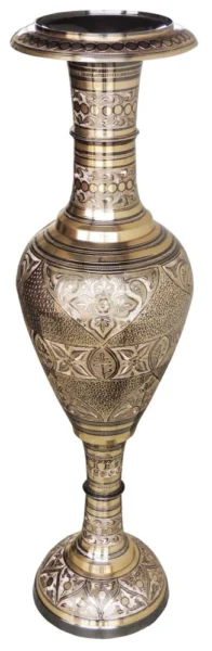 Brass Flower Pot for Home and Garden, 35.7 inch, brass, Vedikcraft Moradabad