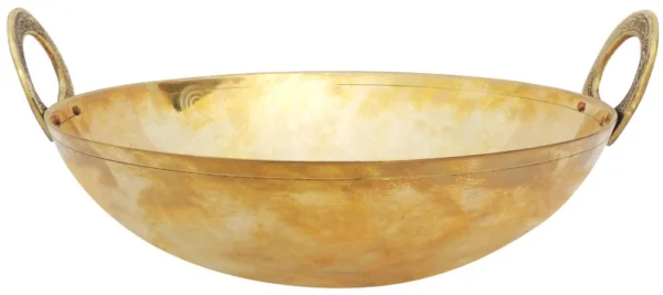 Brass Cookware (Kadahi), 3.6 inch, brass, Vedikcraft Moradabad
