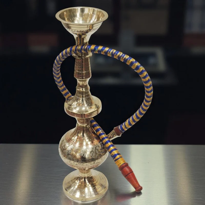 Brass Hookah Hukka Fancy, 11 inch – Antique Décor (F430 A)