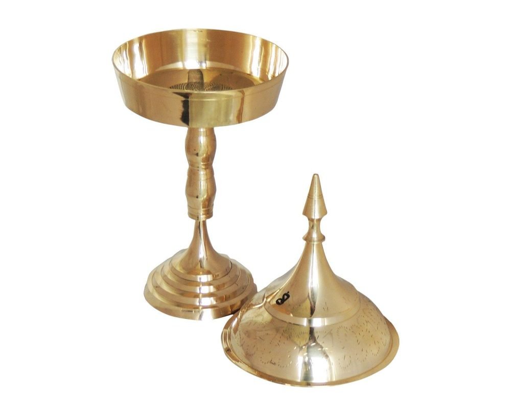 Brass Bowl (Hurahi), 7 inch, brass, Vedikcraft Moradabad