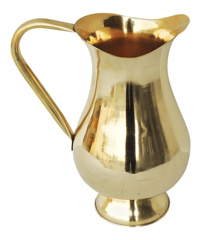 Brass Jug, 1.5 Litre (Mughal), 9 inch