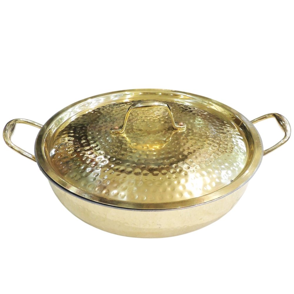 Brass Kadhai (Duty Wok Frying), brass, Vedikcraft Moradabad