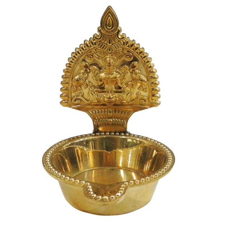 Brass Kamakshi Deepak (Lamp), 3.5 inch