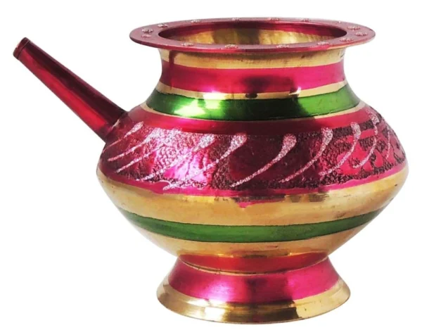Brass Karwa for Karwa Chauth, 200 ml, 4.7 inch, brass, Vedikcraft Moradabad