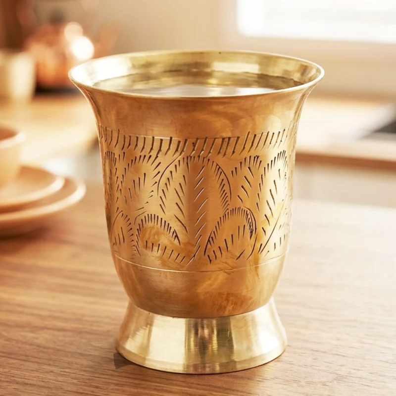 Brass Glass (Gilas), 200 ml (Lemon)
