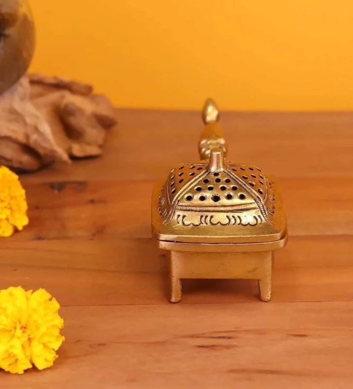 Brass Loban Dan for Pooja, 2.5 inch