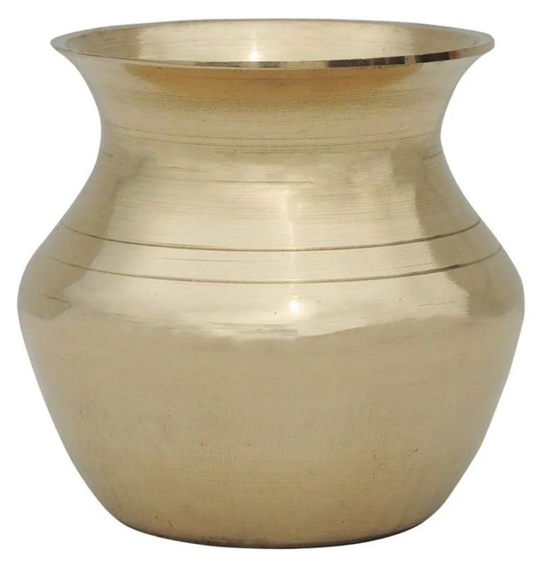 Brass Lota for Pooja, 60 ml, 1.5 inch (No. 000)