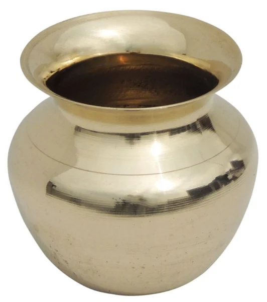 Brass Lota for Pooja, 200 ml, 3 inch, brass, Vedikcraft Moradabad