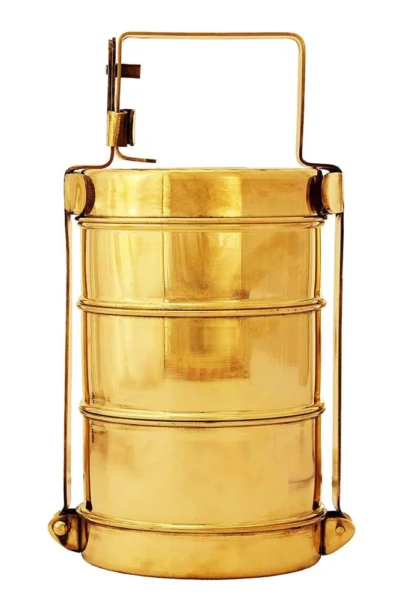 Brass Water Bottle (Lunch Box), 1.44 kg, brass, Vedikcraft Moradabad