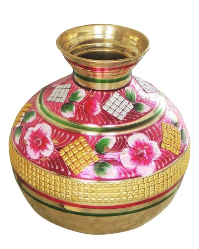Brass Matka, 11.7 inch