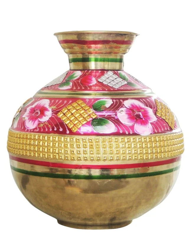Brass Matka, 11.7 inch