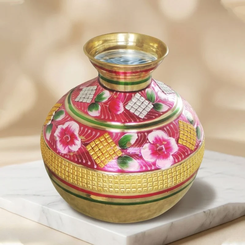 Brass Matka, 11.7 inch