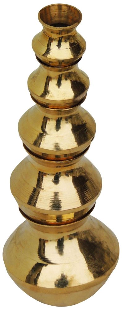 Brass Water Bottle, 7.5 inch, brass, Vedikcraft Moradabad