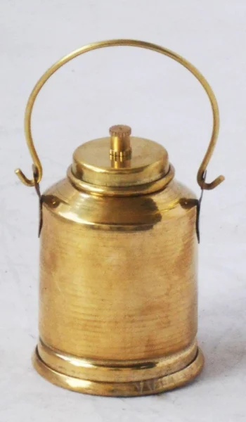 Brass Miniature Milk Bucket, 4.8 inch, brass, Vedikcraft Moradabad