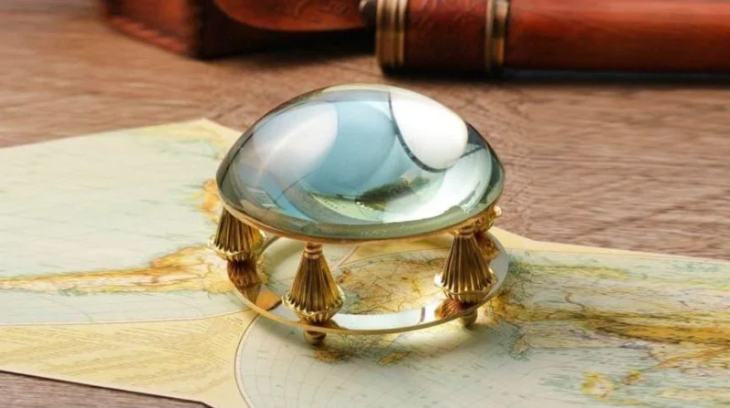 Brass Office Purpose Paper Weight, 3.1 inch – Antique Décor