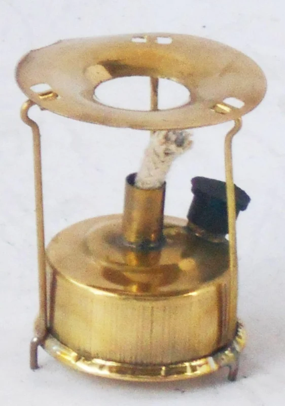 Brass Miniature Oil Burner, 2.5 inch