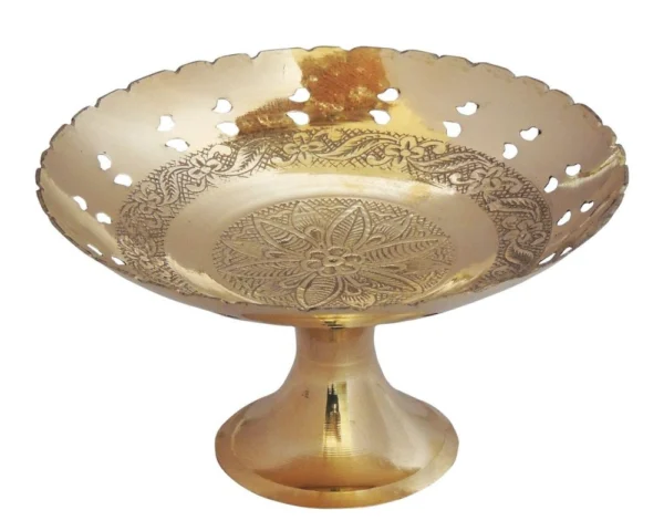 Brass Bowl (Pan Bata), 6 inch, brass, Vedikcraft Moradabad