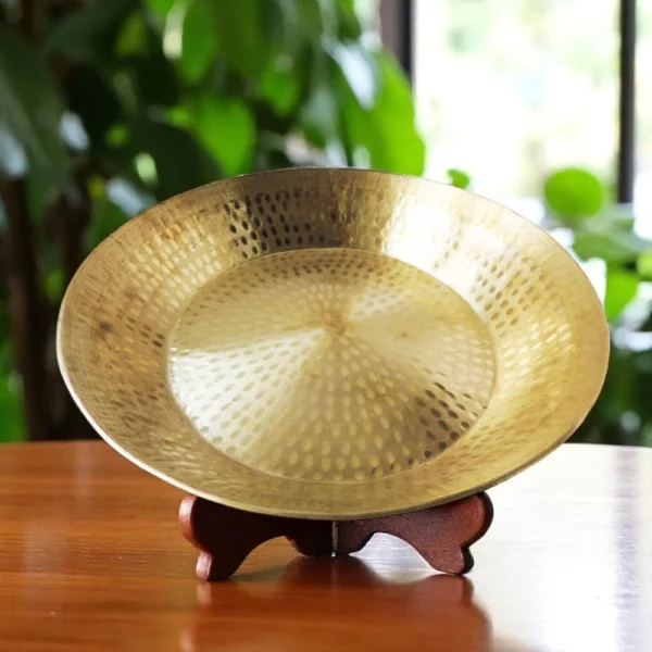 Brass Parat (Gahari Deep), 3.5 inch, brass, Vedikcraft Moradabad