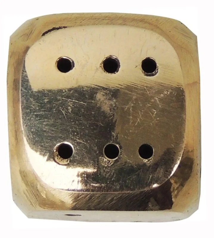 Brass Pasa Dice, 1.5 inch