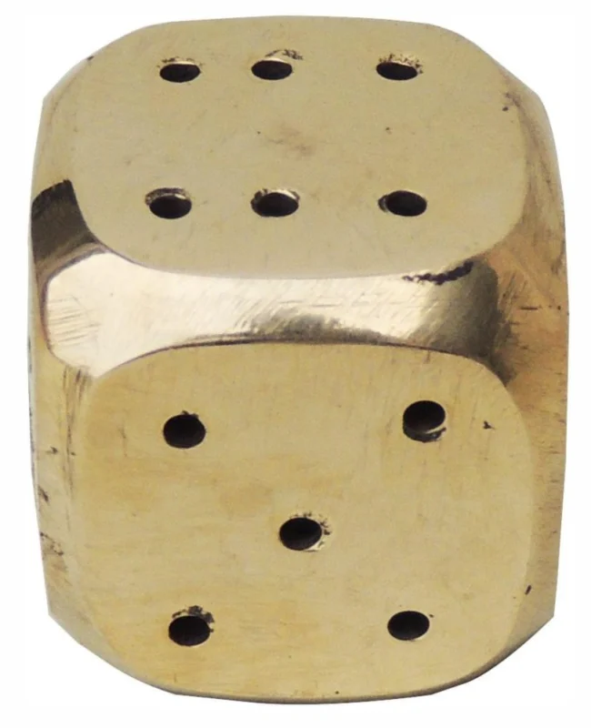 Brass Pasa Dice, 1.5 inch