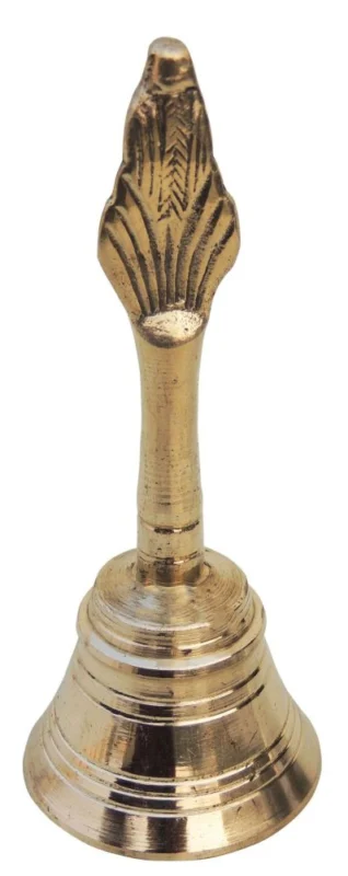 Brass Hand Bell (Ghanti), 4.5 inch, 150 g