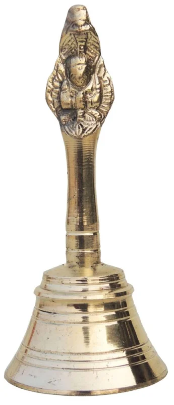 Brass Hand Bell (Ghanti), 4.5 inch, 150 g