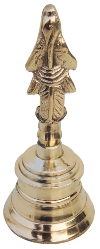 Brass Hand Bell (Ghanti), 4 inch, 150 g